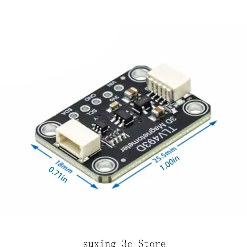 E8BE 4366 TLV493D I2C Interfaces Módulo magnitómetro triaxial Componente electrónico
