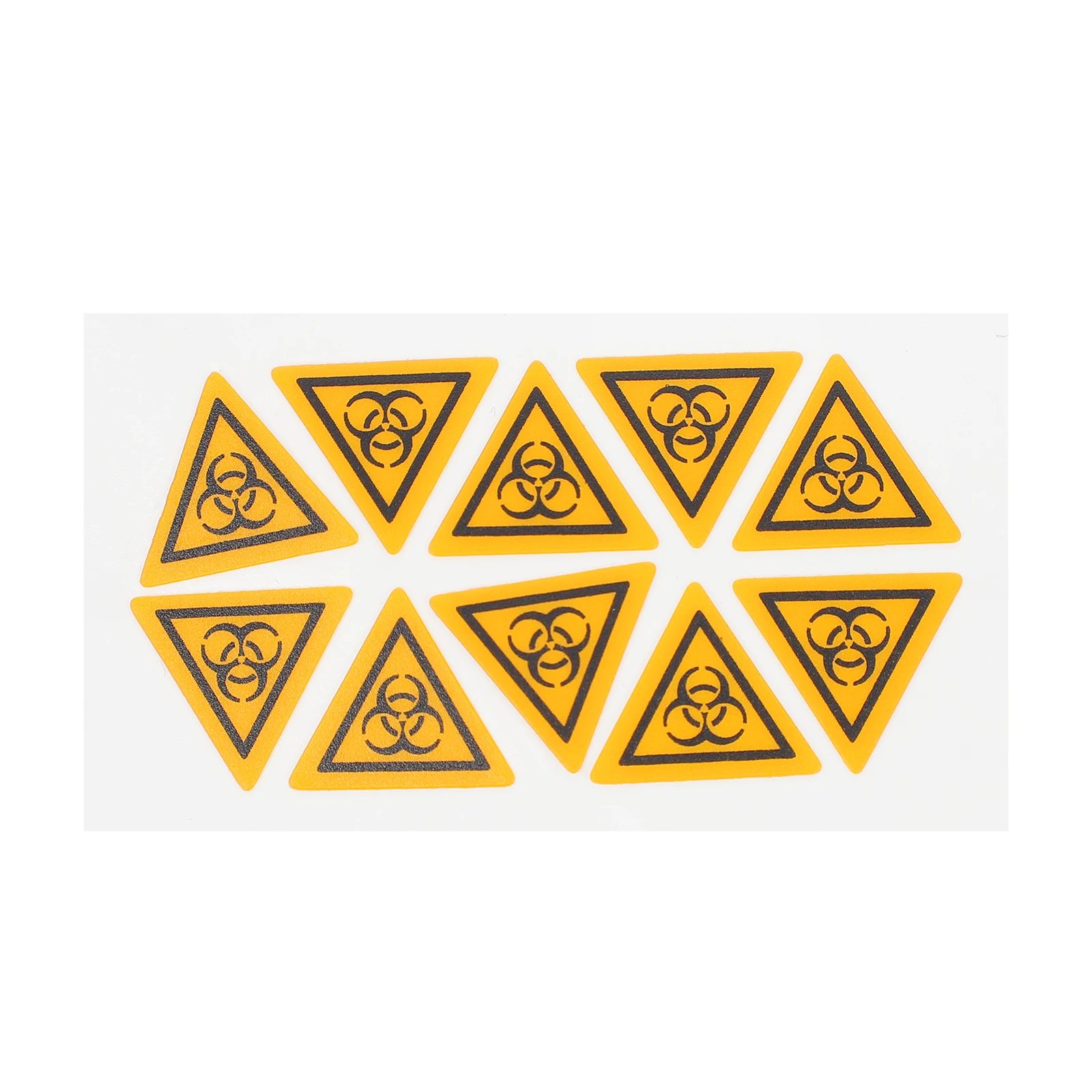 

10 Pcs Sign Warning Sticker Label Stickers The Caution Matte Material