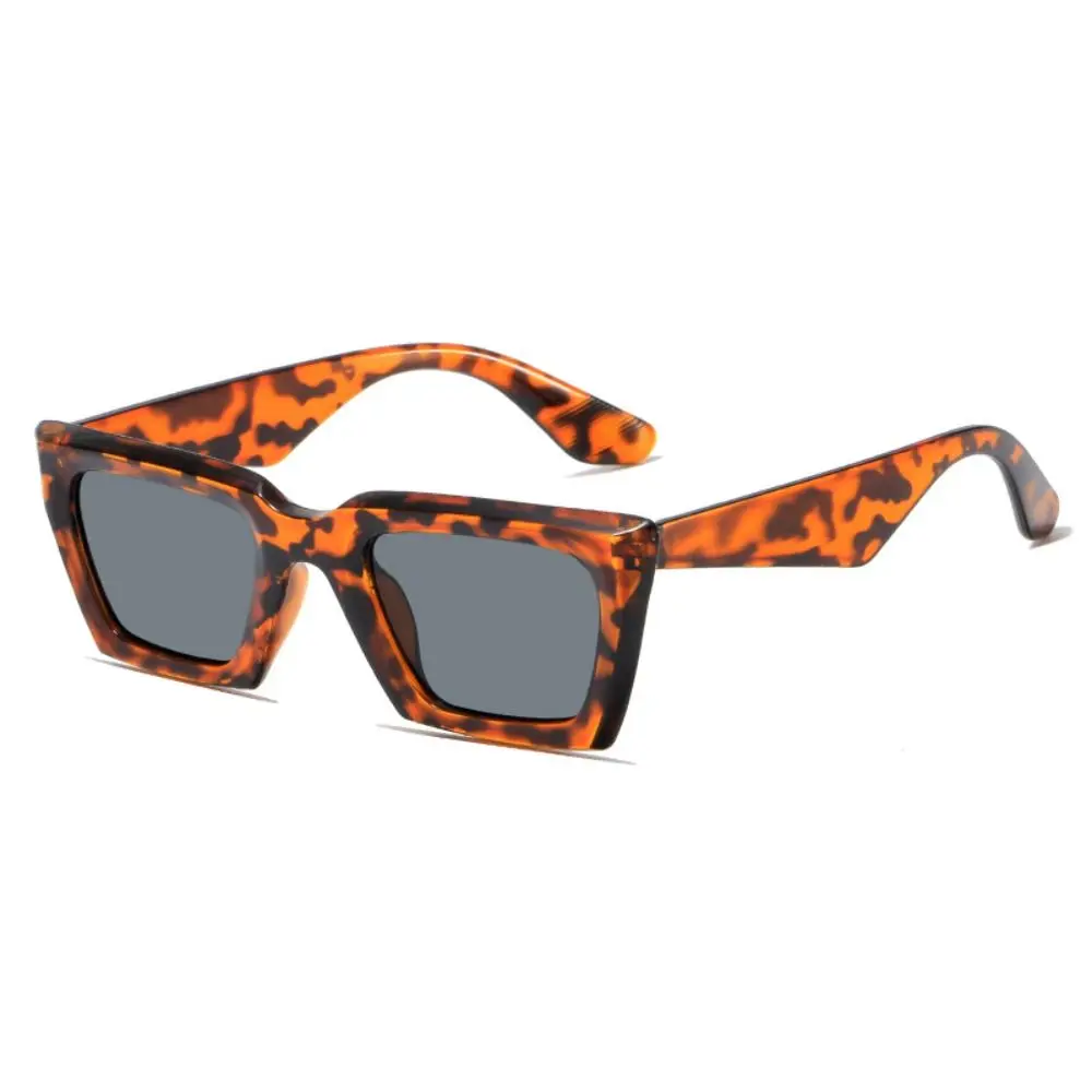 

Punk Square Frame Sunglasses Street Style Summer Decoration Black Shades Glasses Sun-Protective Outdoor Accessories