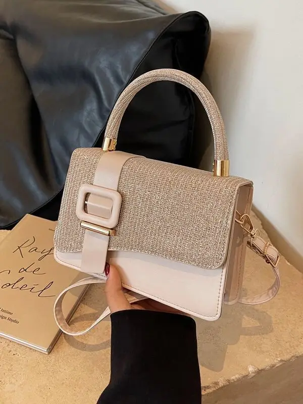 

Shoulder Bag Women's New Premium PU Small Square Minimally Sleek Shining Fashionable Crossbody Handbags For Women Commuting Y2k