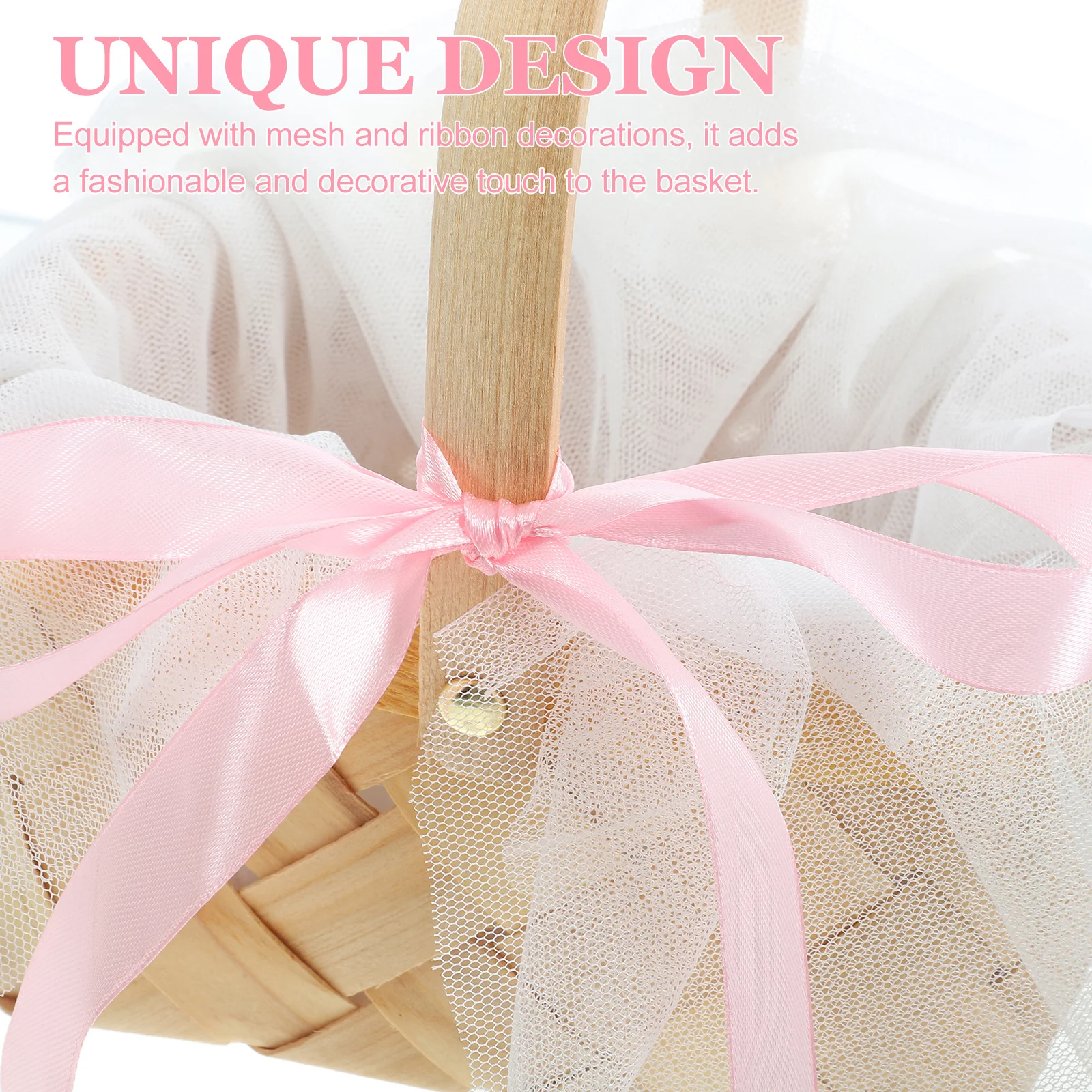 

Hand Woven Basket Baskets Small Storage Rattan Fruit with Handles Braided Flower