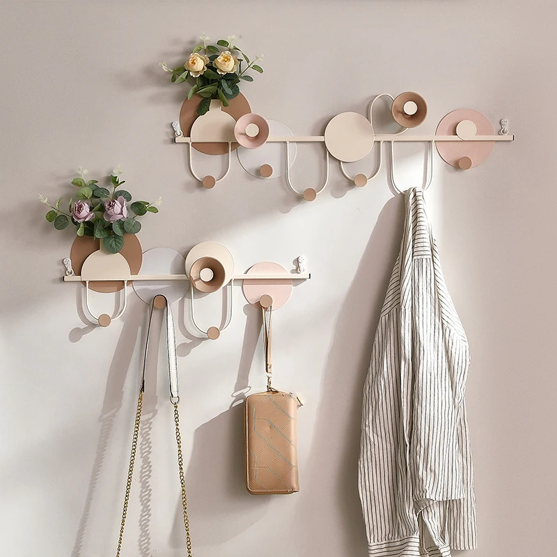 rf-Space Saving Metal Coat Racks Open Hanging Organizer Storage Wall Coat Racks Minimalist Modern