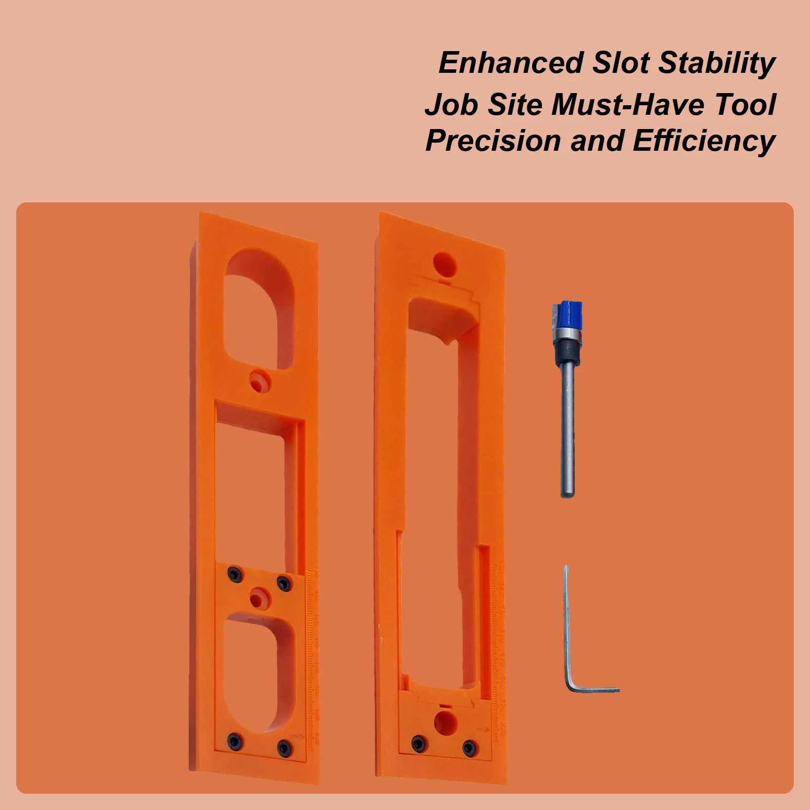 

Door Hinge Router Jig Clamping Door Hinge Jig Lightweight Anti-Slip Mounting Set For Beginner Garage Repair Woodworking