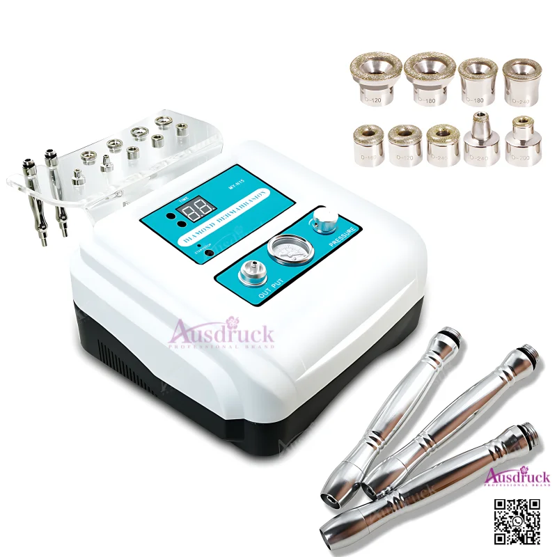 Desktop bomba dupla diamante microdermoabrasão dermoabrasão peeling máquina portátil dispositivo cuidados com a pele