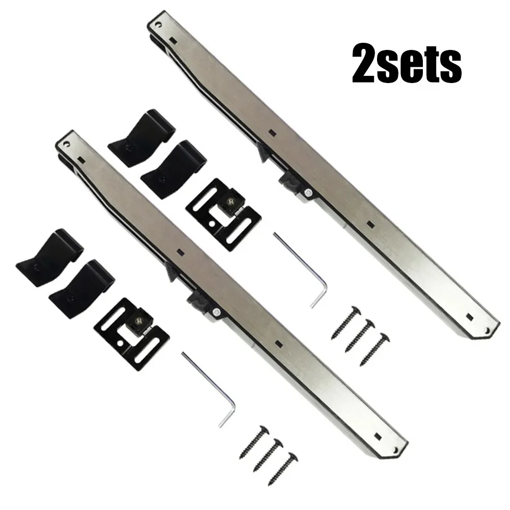 Easy to Install Soft Close Mechanism for Sliding Barn Doors | 2PC Silver Set | Improved Door Safety and Stability