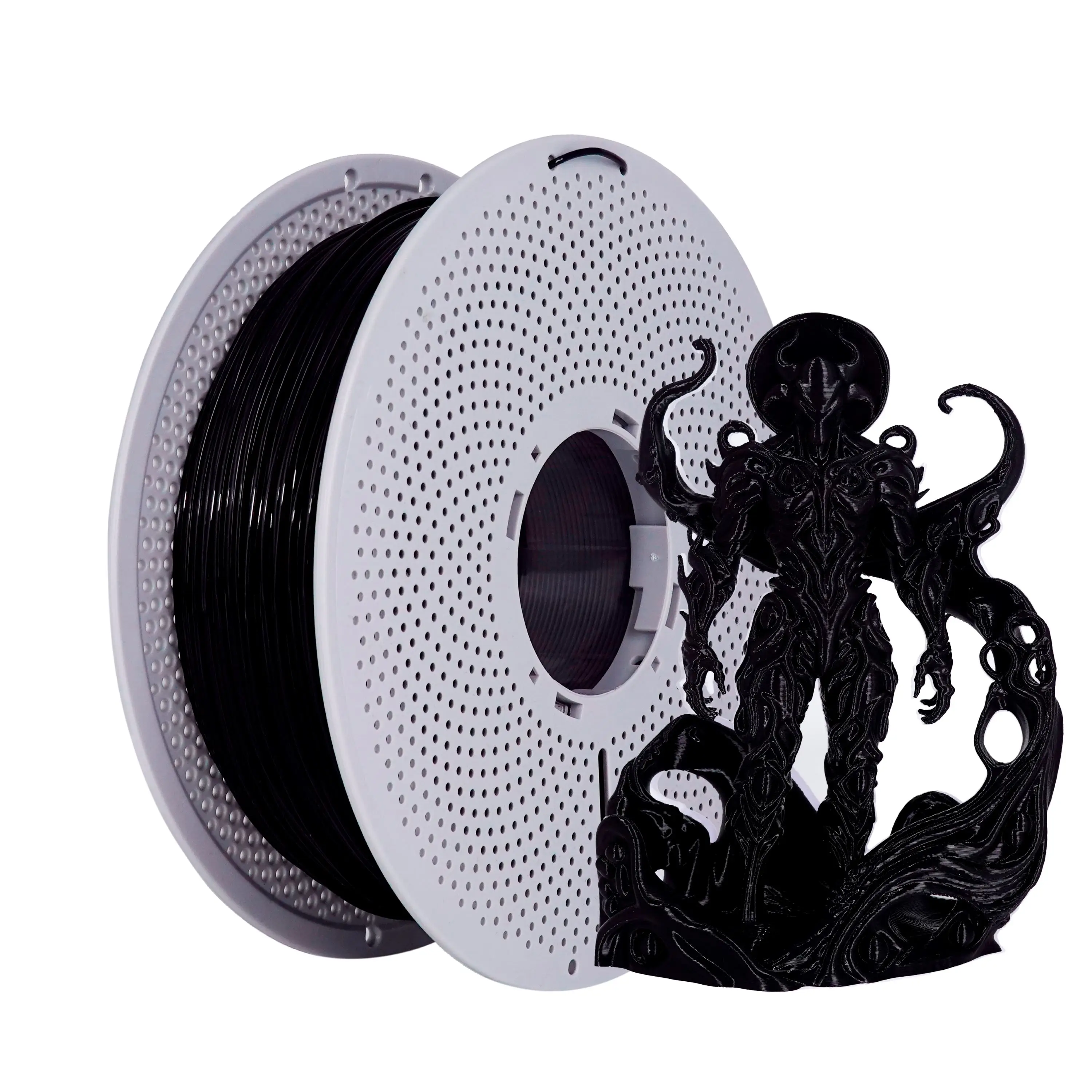 

1kg PLA + 3D printing filament, suitable for 3D printers, 1.75mm +/ -0.03mm, 1kg (2.2LBS) roll Black 1kg