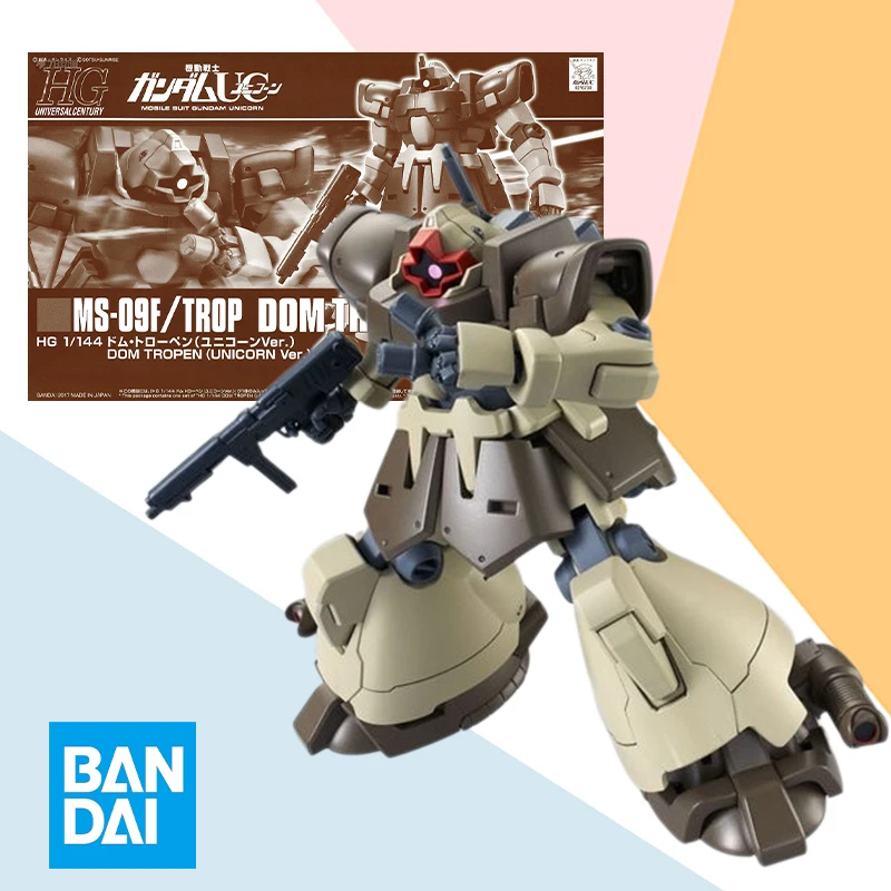 Bandai оригинальный HGUC 1/144 мобильный костюм TROP DOM TROPEN UNICORN аниме фигурка в сборе модель игрушка в подарок для детей