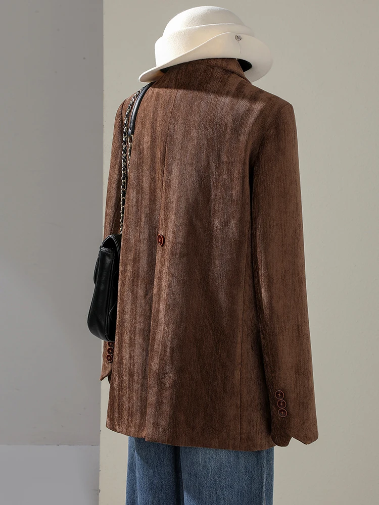 Damska kurtka zimowa w stylu casual, żółta, kawowa, czarna.