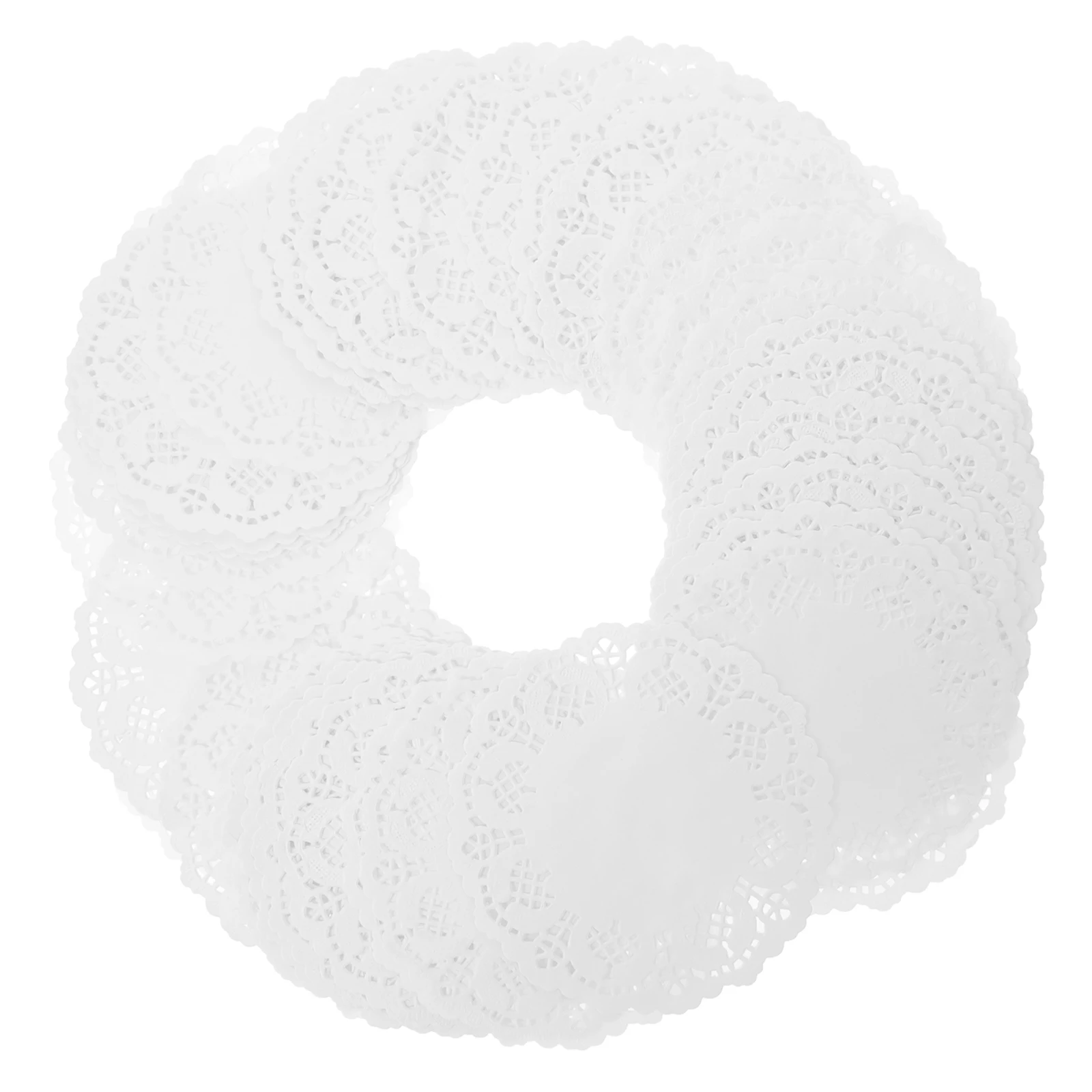 

140Pcs 85 Inch Decorative Paper Lace Placemats Doilies for Cakes Desserts Baked Treats Display Oil Blotting Paper Pad