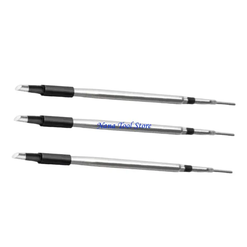 31GJ Set Of 3 Premium Copper Soldering Iron Tip Easy To Install Interchangeable Design For Efficient Welding Tasks Tool