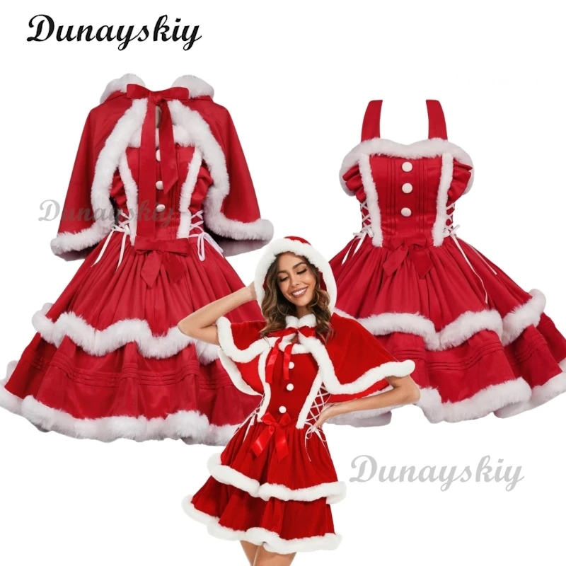 New Christmas Costume Anchor Uniform Seductive Sexy Maid Costume Cosplay Bunny New Year Christmas Costume Cosplay Customized