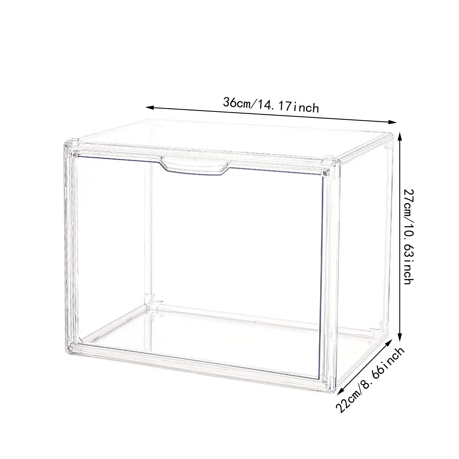 Vitrina transparente para figuras, organizador de almacenamiento para figuras en miniatura