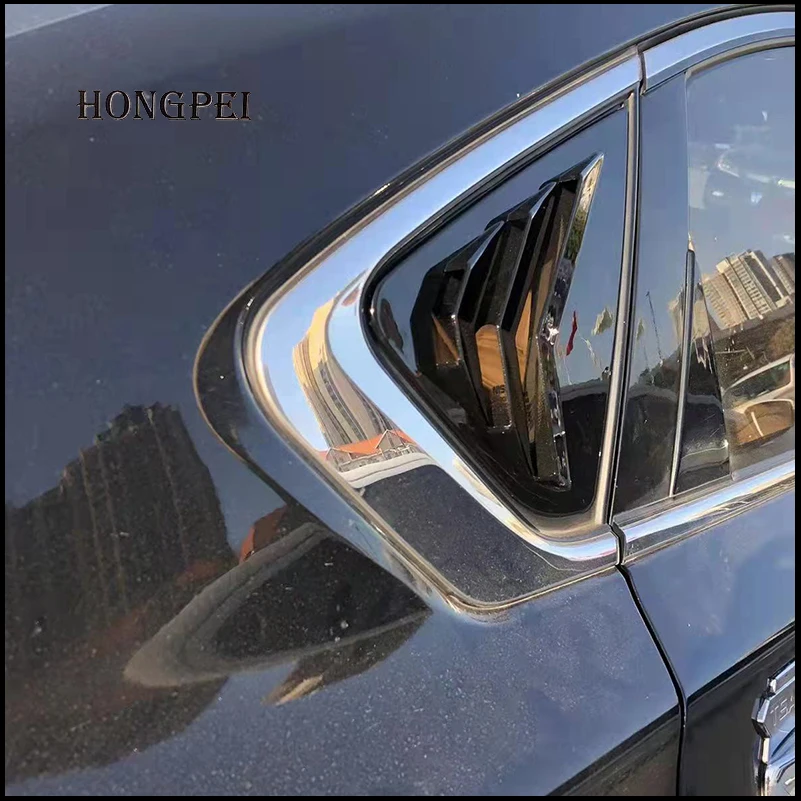 

For Nissan Altima 2013-2018 Sedan Rear Window Blind shades Louver Frame Sill Molding Cover Sticker Trim Accessories Car Styling