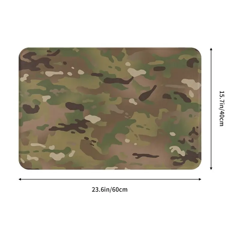 Military Camo Camouflage Army Front Floor Door Entrance Mat Outdoor Bathroom Kitchen Doormat Garage Carpet Rug