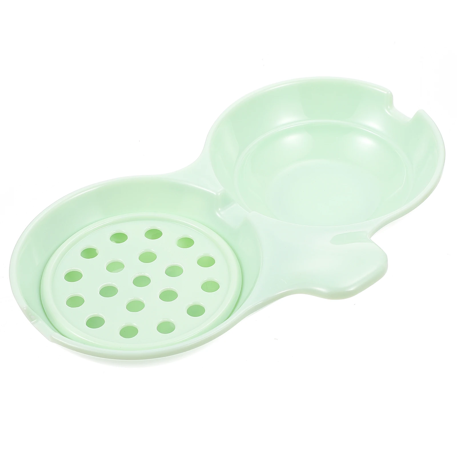 

Dipping Sauce Dishes Side Plate Food Double Grid Seasoning Melamine Vinegar Compact Size Lightweight Durability Environmental