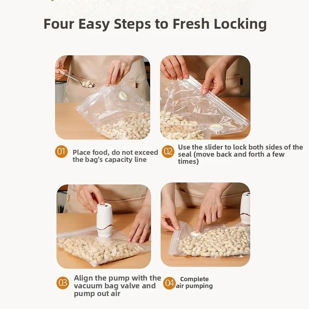 Picture 4: Wireless Electric Vacuum Sealer Pump Rechargeable Labor Saving Electric Compressed Bag Pump Handheld Space Saving
