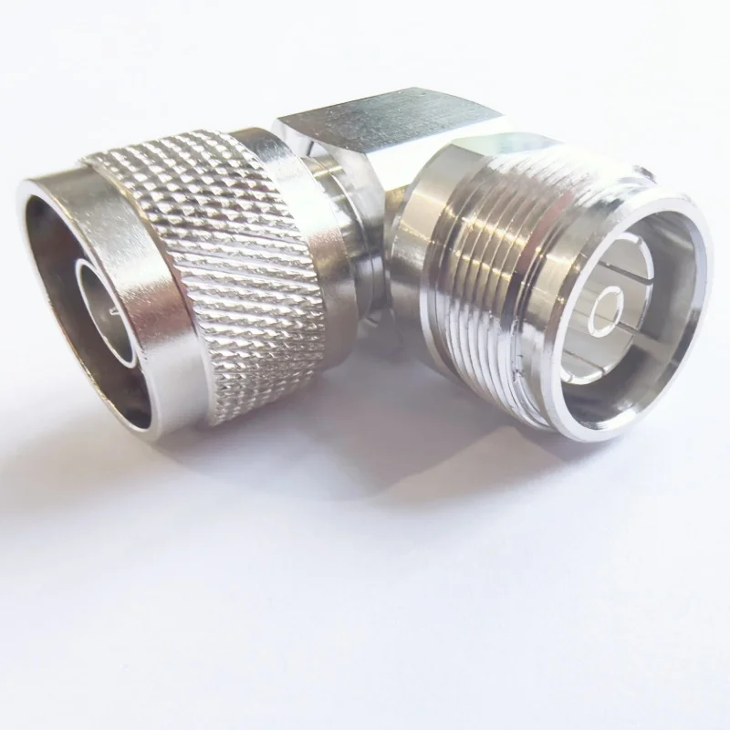 

1PC MINI DIN 4.3-10 Female to N Male Right angle 90 degree Connector Coaxial Adapter