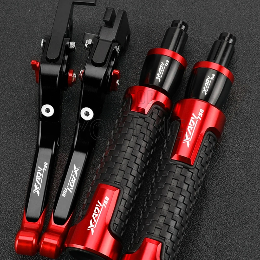 2024 2025 المقود مقبض نهاية القبضات قبعات دراجة نارية X ADV 750 اكسسوارات دواسة فرامل عتلات لهوندا XADV 750 X ADV X-ADV 750 #2