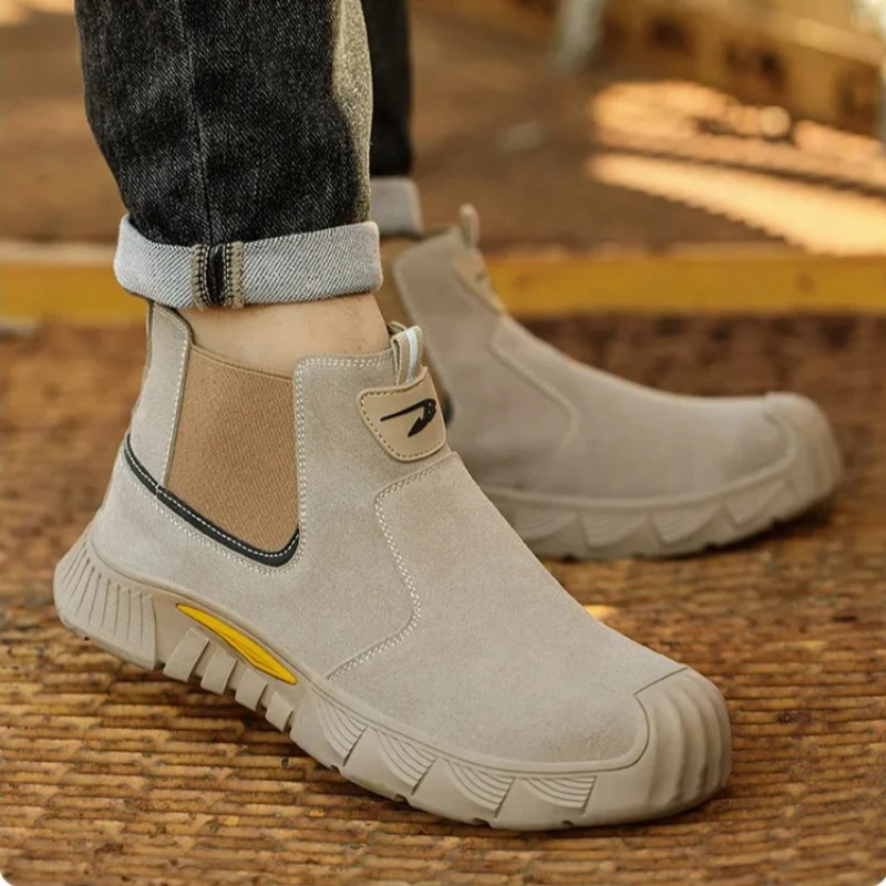 

construction site safety shoes anti puncture anti smash indestructible shoes steel toe Boots anti-scald Non-slip Welding Shoes