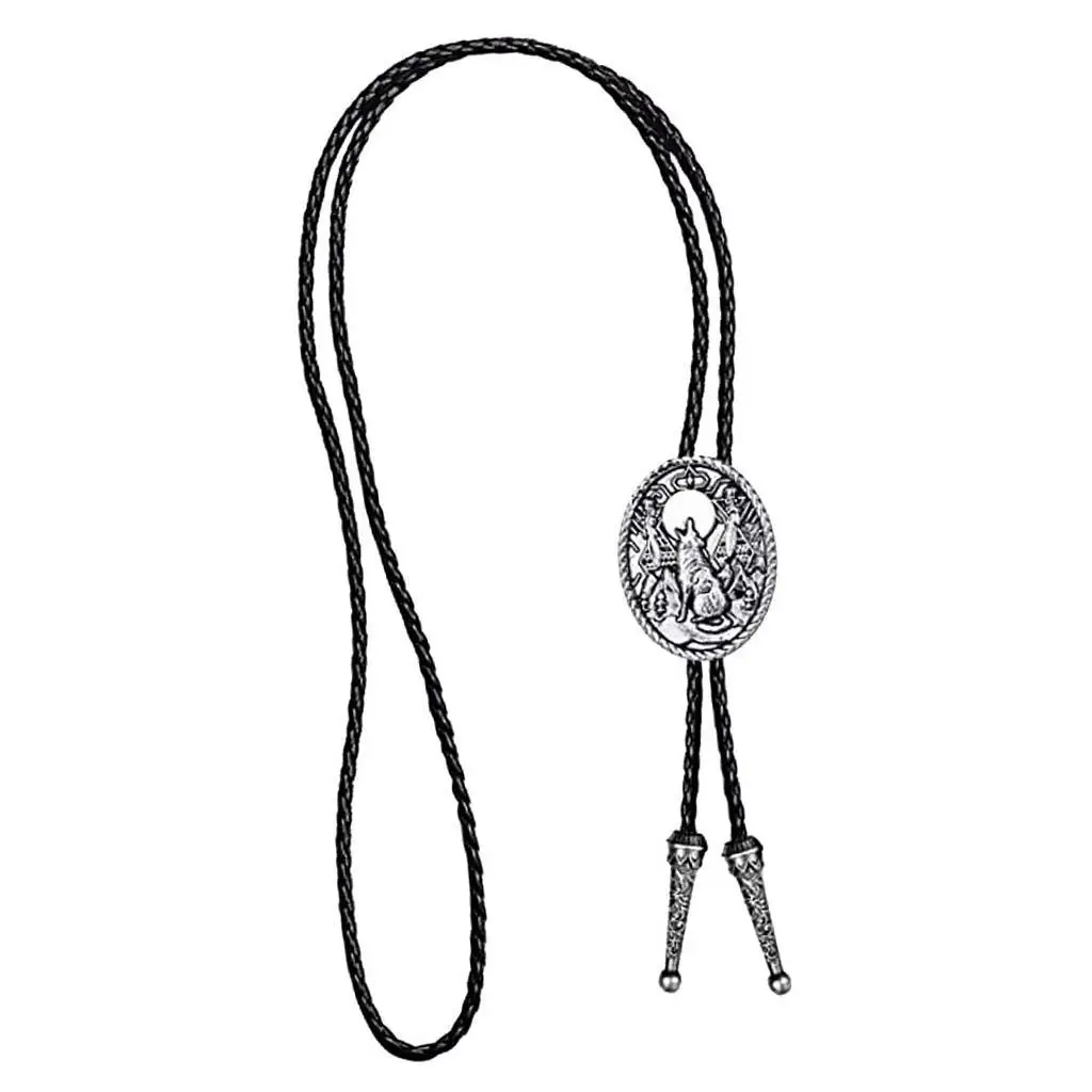 

Creative Indian Western Cowboy Howling Bolo Tie Rodeo Necktie