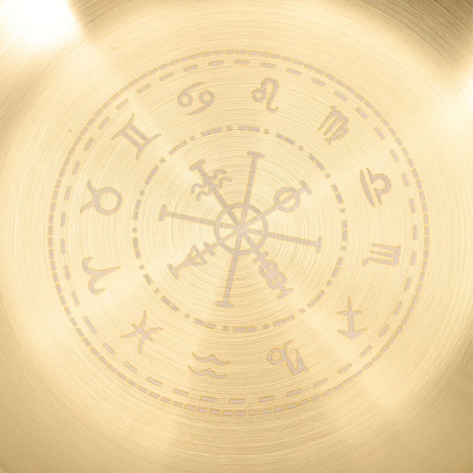 

Wizard Decoration Altar Plate Round Copper Tray For Ritual Ceremony Home Decor Metal Storage Tray