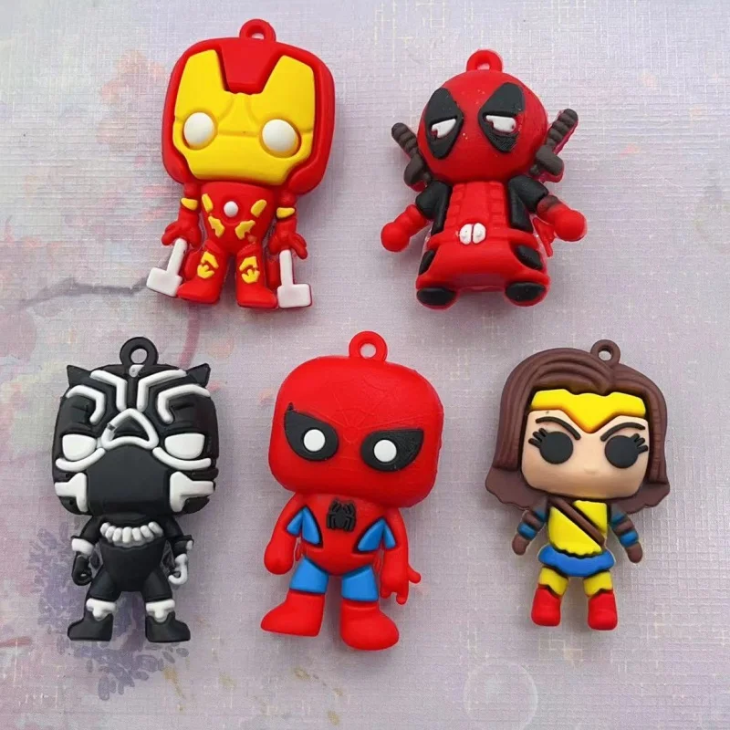 5pcs mini cartoon character PVC action doll toy children's gift accessories