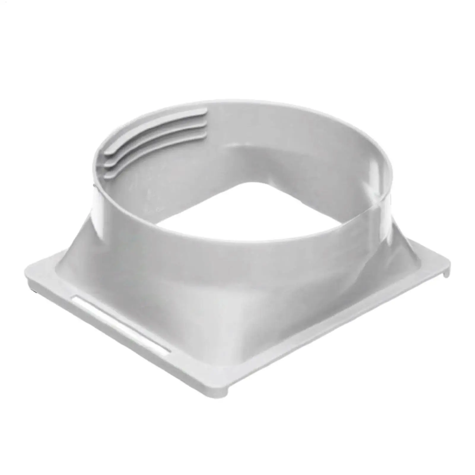 150mm Square Connector Fit AC Exhaust Hose Coupler Air Outlet Connector for 5.9 Inch Tube Apartment Small Space Home Rental