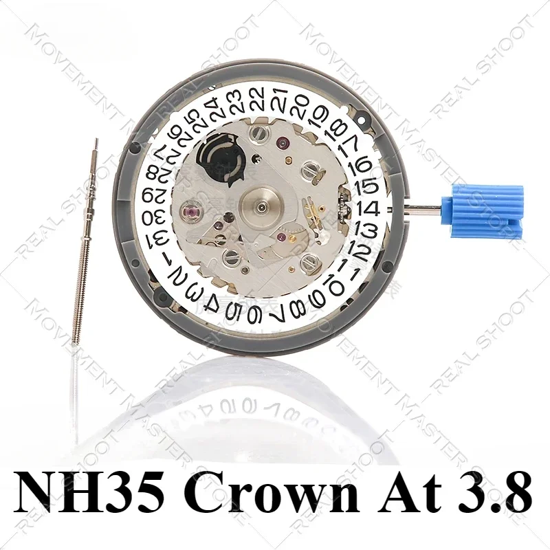 Japanese original new NH35A movement  Crown At 3.8 automatic mechanical movement watch accessories