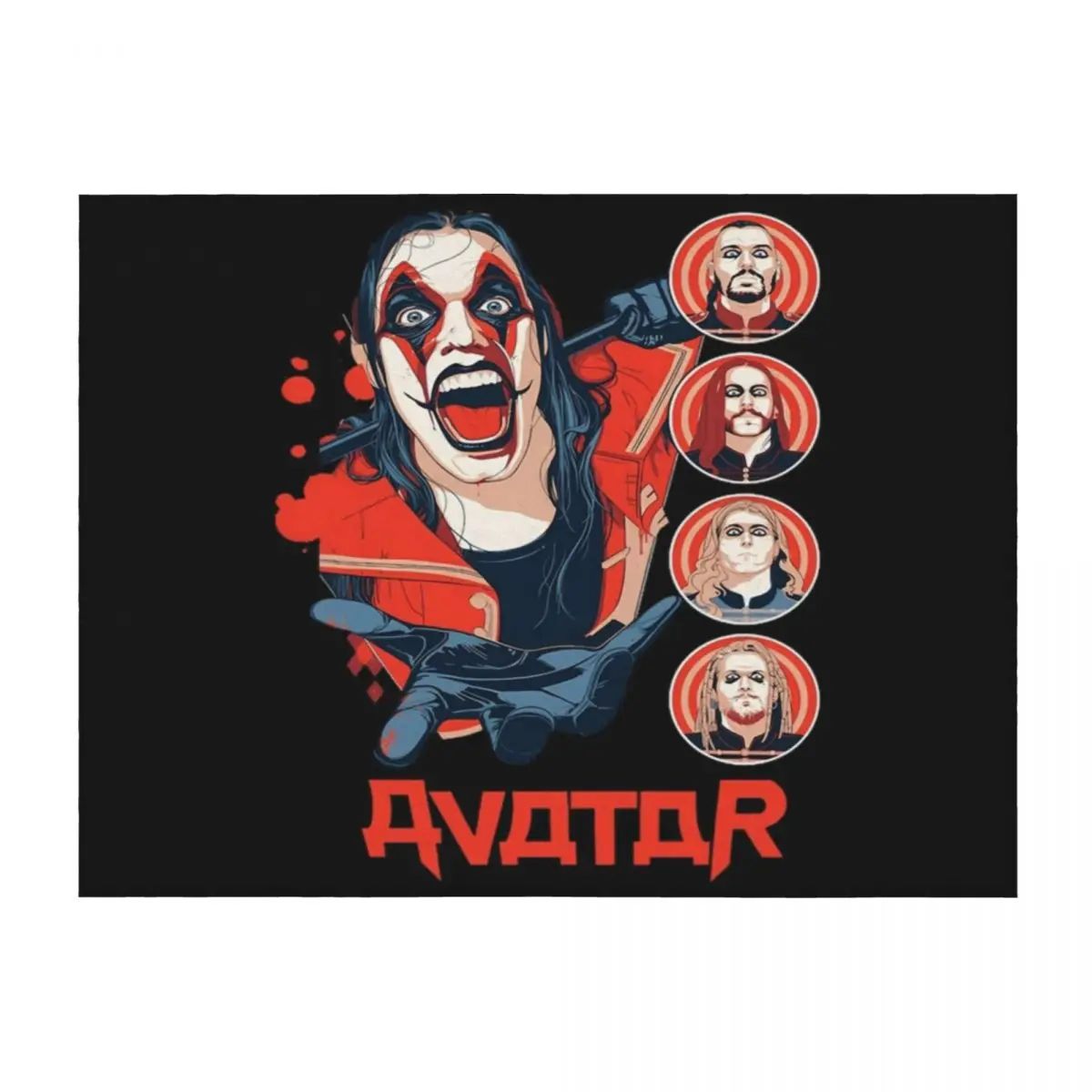 

Band Avatar Throw Blanket Decoratives Cute blankets and throws Hair Blankets