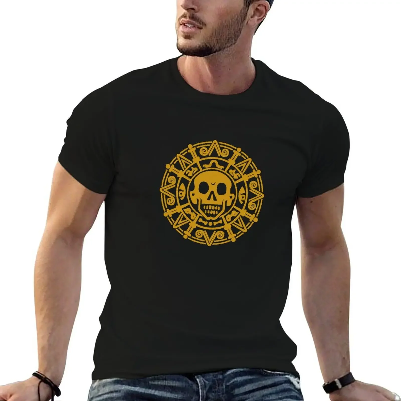 gold pirate coin T-Shirt tops graphic t shirts cute tops oversized t shirts for men