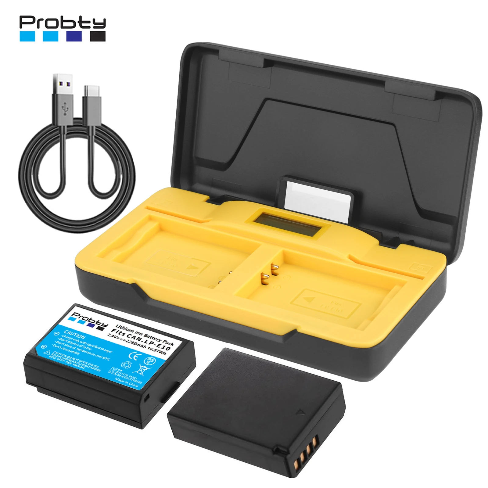 LP-E10 LP E10 Battery with 20W Dual Fast Charger for Canon EOS Rebel T100, T7, T6, T5, T3, Kiss X50, X70, X80, X90, 1100D, 1200D