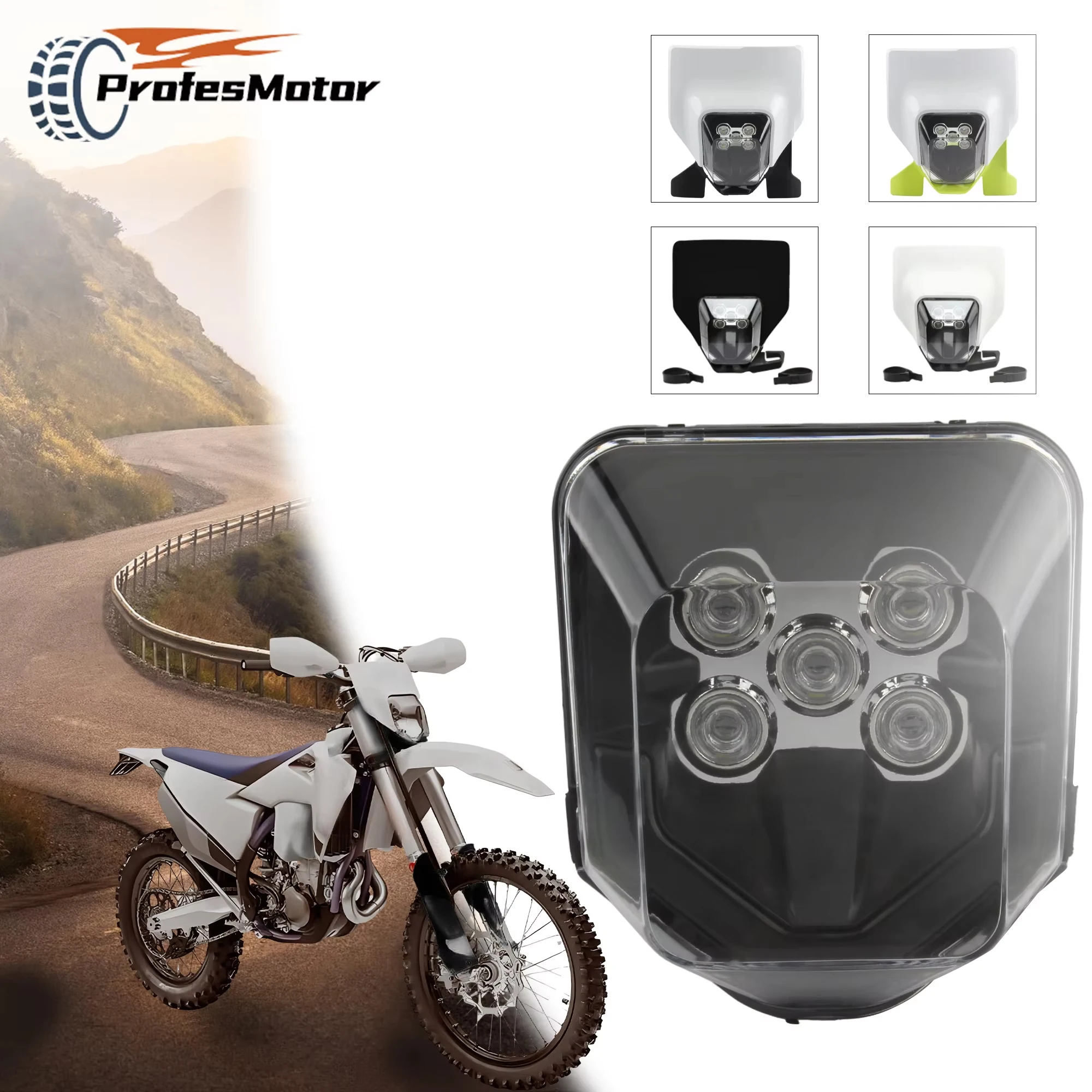 

Motorcycle LED Headlight For Husqvarna 701 TE 250 300 450 FC FE TC 125 300i Motocross Enduro DirtBike Supermoto Headlamp Fairing