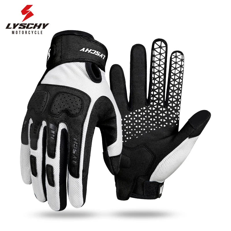LYSCHY Summer Motorcycle Gloves Men, Women Vintage Ultra-Thin Breathable Mesh Riding Gloves, Anti-Slip Motorbike Gloves