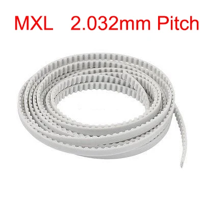 MXL 10mm 12mm 15mm Width 2.032mm Pitch Open Loop End PU Polyurethane Steel Wire Printer Groove Cogged Synchronous Timing Belt