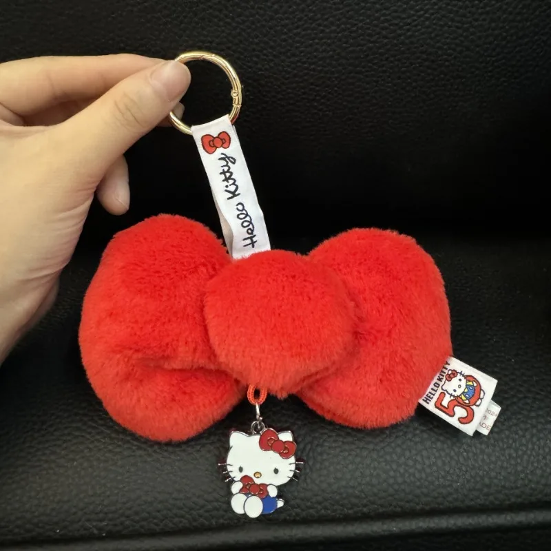 جديد Kawaii سانريو مرحبا كيتي 50th الذكرى القوس المفاتيح الكرتون زوجين على ظهره سحر الأصدقاء الطرفية هدايا عيد ميلاد