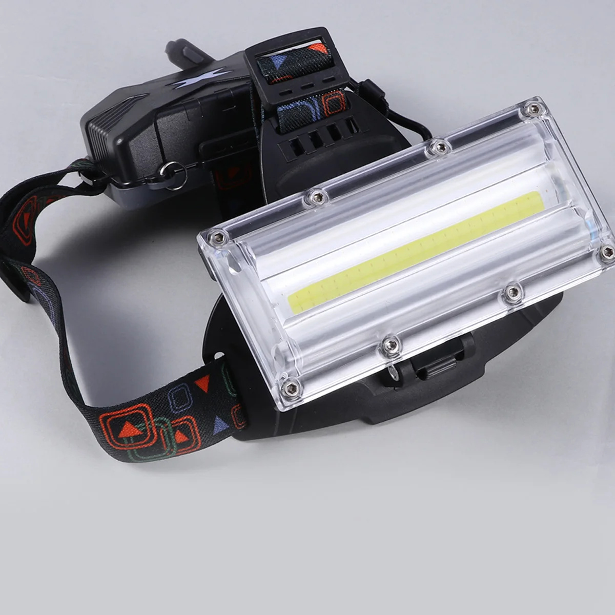 

Portable LED Headlamp Flashlight Light Waterproof Hiking Lantern Walking 3 Modes Focus Adjustable Outdoor