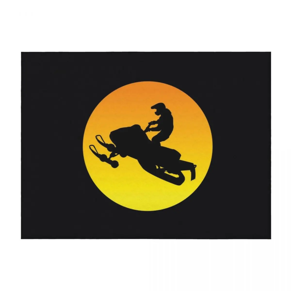 

Snowmobile Sun Shot Throw Blanket Sofa Quilt Vintage Hairy decorative Blankets