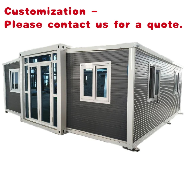 

custom.Light Steel 40Ft 20Ft Expandable Prefab Container 3 5 Bedroom Modern Design House Outdoor Hotel Use 5-Year