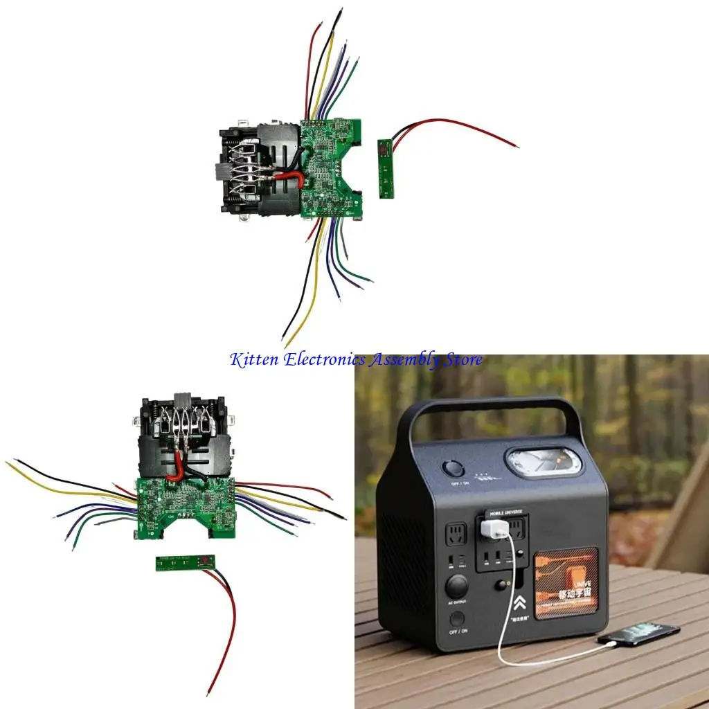 

96GD Optimized Power Tool Battery Control Board 20V 60V Voltages Tool Support For DCB609 Energy Conversion 18650 Cells