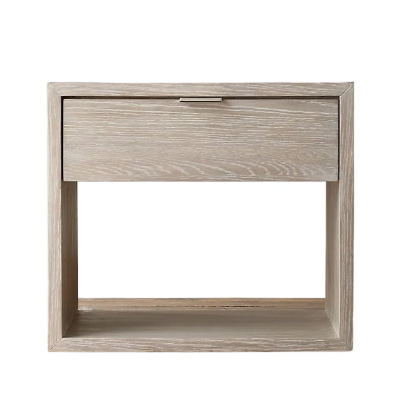 

United States, original French rural retro solid wood bedside table, Italian simple light luxury children's bedside table