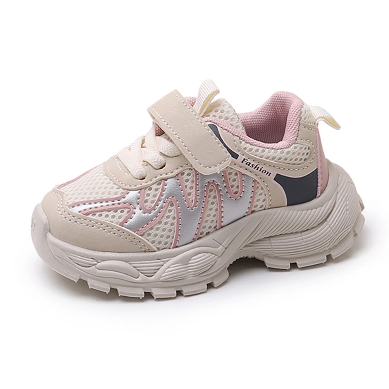 

2025 Trend Fashion Kid's Sneakers Mesh Breathable Boy's Girl's Running Shoes Ergonomics Children Sport Shoes Girl's Sneakers