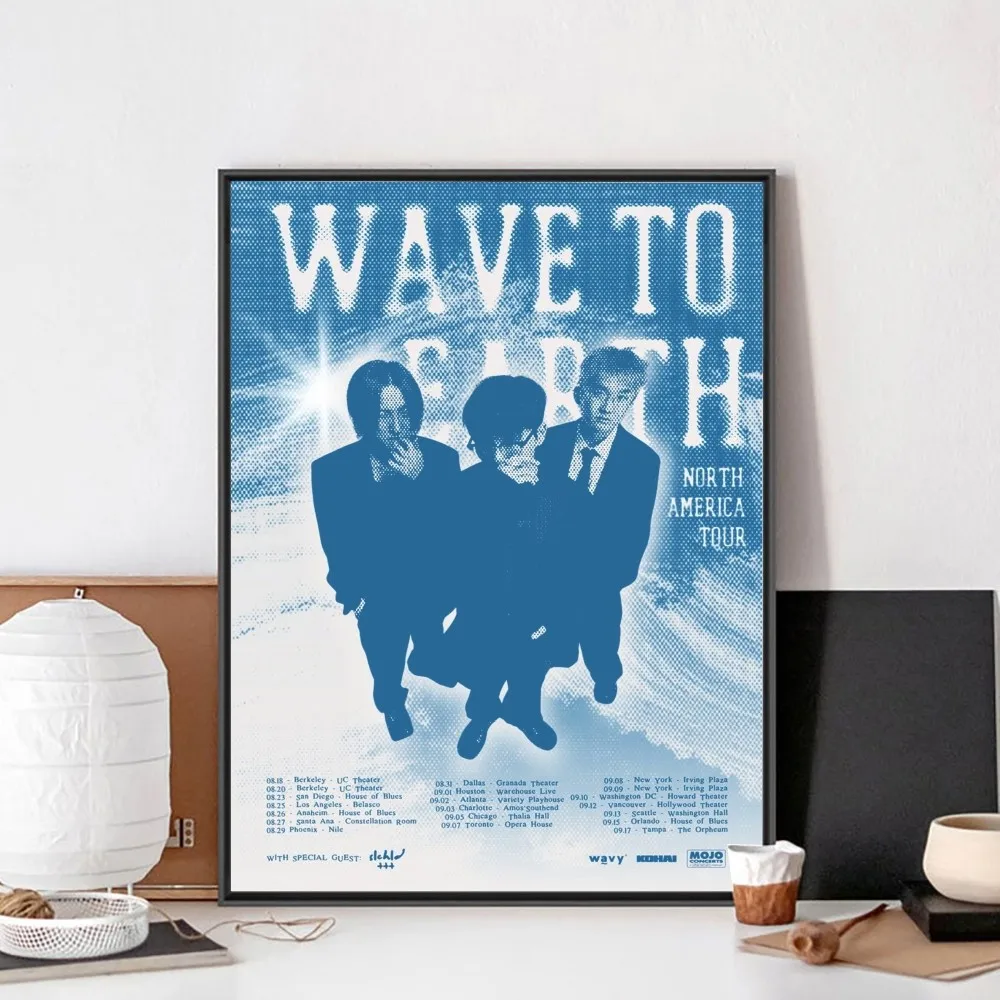 Wave To Earth Poster No incorniciato Poster Kraft Club Bar Paper Vintage Poster Wall Art Painting Bedroom Study Stickers