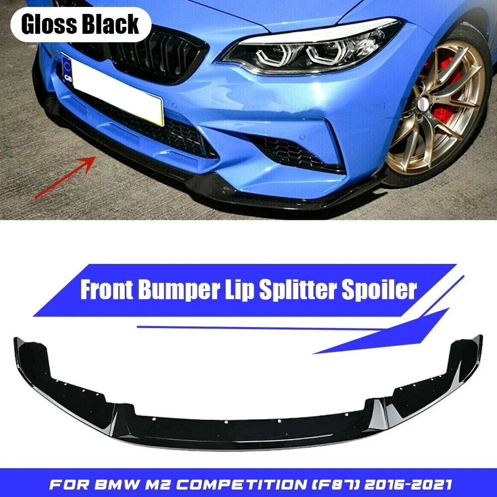 

For BMW F87 M2 CS Coupe 2016 2017 2018 2019 2020 2021 Front Bumper Lip Splitter Diffuser Spoiler Lip Bumper Guard Protector