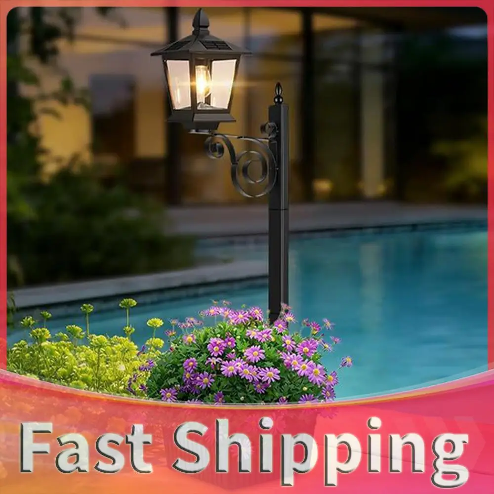 

2 In 1 Outdoor Flower Pots Light with Planter Freestanding Planters Lamp IP54 Waterproof Auto Sensor Garden Floor Lights