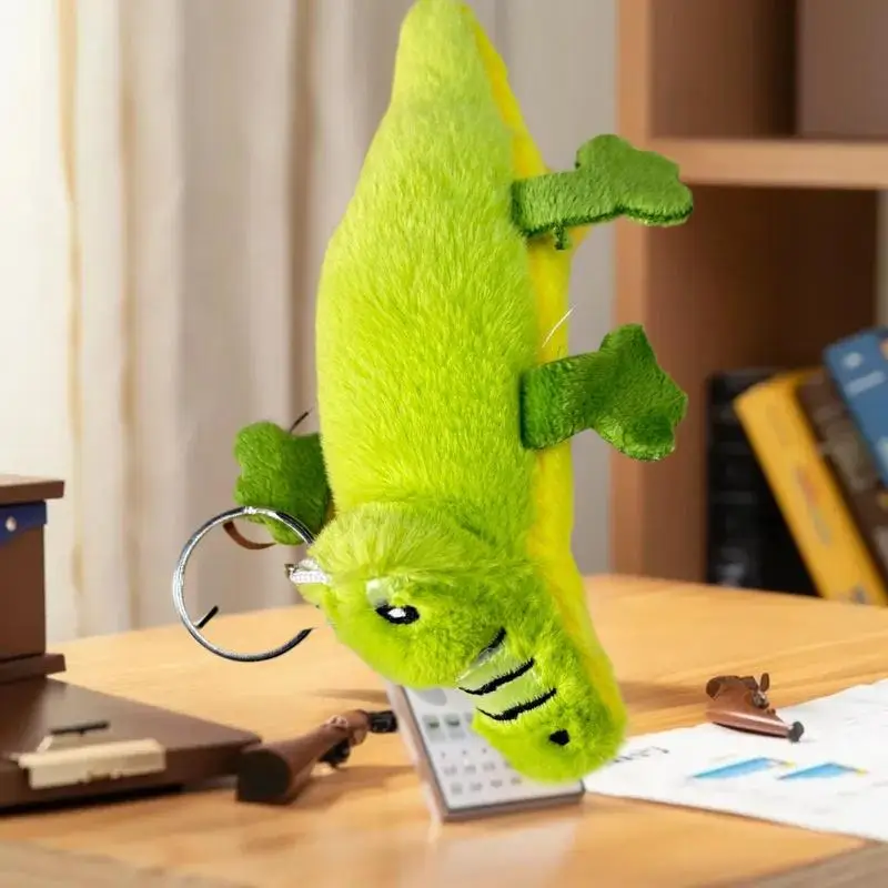 

Stuffed Cartoon Crocodile Keychain, Adorable Doll Keyring, Unique Backpack Decoration Gift