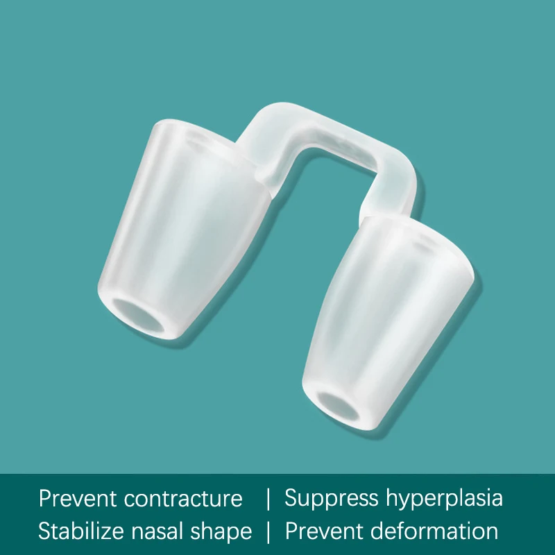 Soporte de fosa nasal de rinoplastia postoperatoria, moldeador de silicona, fijador de corrección de nariz torcida, Clip de Nariz de Gel de sílice, herramienta de belleza