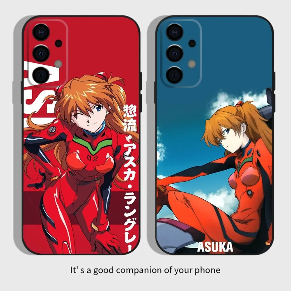 Anime A-Asuka Langley Soryu Phone Case For Samsung Galaxy A13,A21s,A22,A31,A32,A52,A53,A71,A80,A91 Soft Black Cover