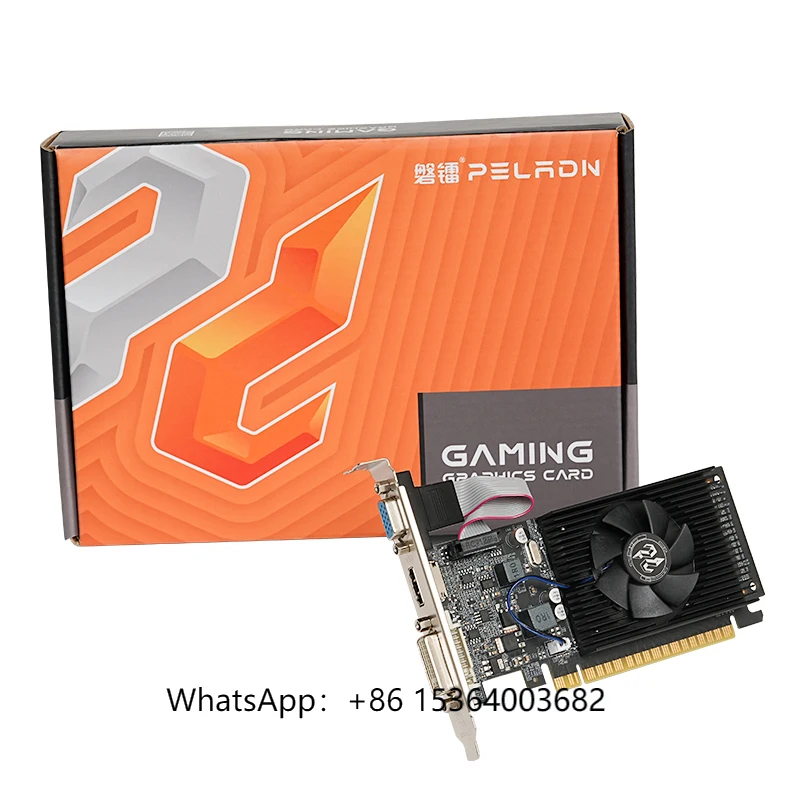 TJXL-mejor precio Geforce GT210 1GB Tarjeta De vídeo GPU nuevo GT210 GDDR3 64 Bit VGA PC Tarjeta gráfica De un solo ventilador Placa De vídeo