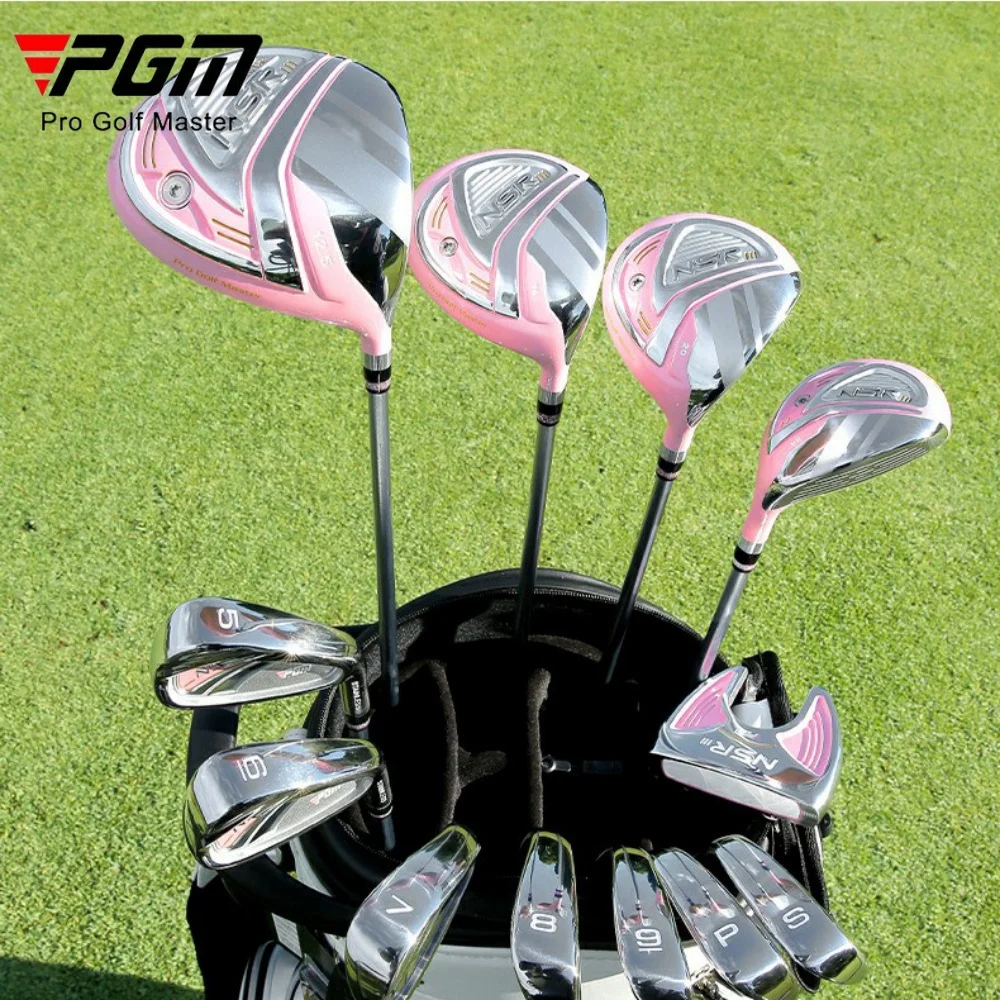 PGM Women Right Hand Professional Golf Clubs Set -Ultra Light Carbon 12pcs/5pcs Combination Rod + Bags &Club Head Covers LTG041