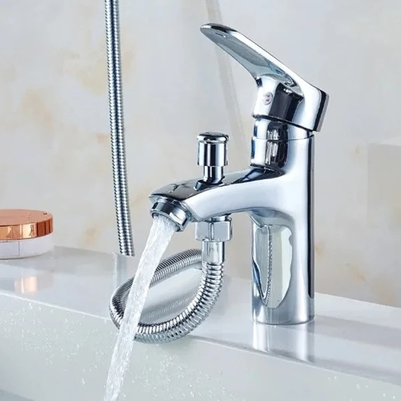 

Multifunctional Washbasin Faucets Single Hole Bathroom Mixer Faucet Bathroom Accessories Household Sink Basin Cold Hot Water Tap